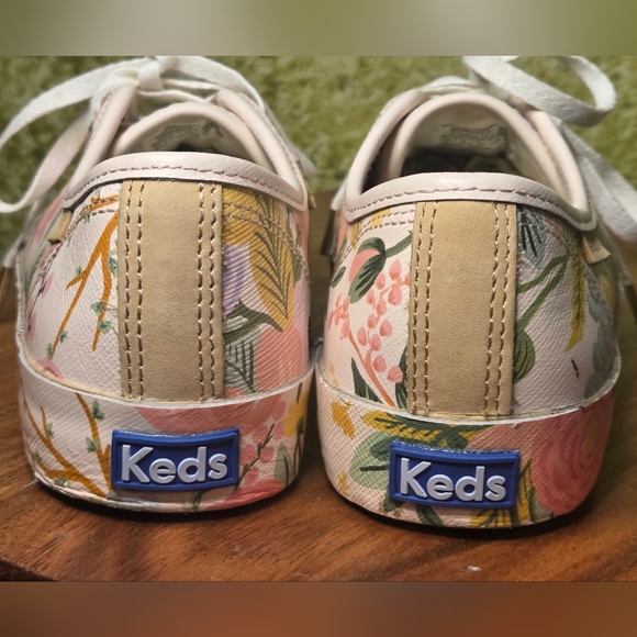 NWOT Keds x Rifle Paper Co. Kickstart Garden Party Pastel Floral Sneakers - Picture 5 of 14